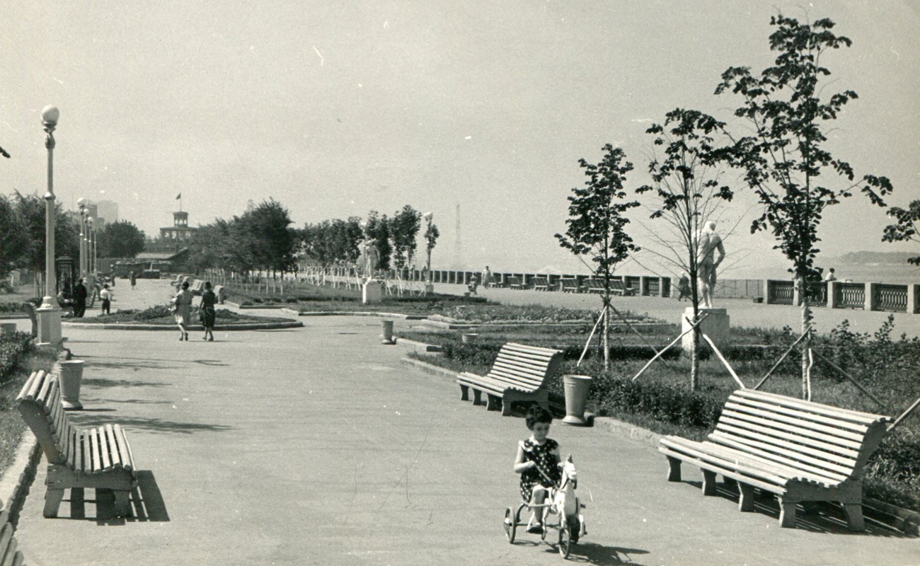 Новый сквер, Самарская набережная, Самара, 1955 г